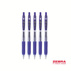 Zebra Eco SARASA Gel Retractable Rollerball CLIP 0.7mm Pen Blue Ink Bo
