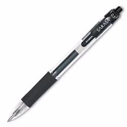 Zebra Sarasa Retractable Gel Rollerball Pen 0.5mm Tip 0.3mm Line Black