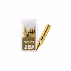Comic Pen Nib- Type Professional - G Model - Titanium - Pack of 10 (PG-7B-C-K)