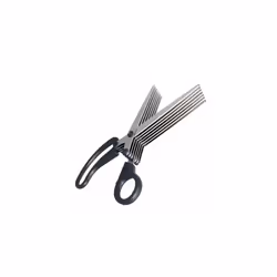 7-Blade Shredder Scissors - 200 mm - Black