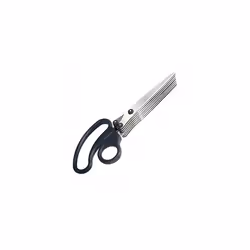 7-Blade Shredder Scissors - 200 mm - Black