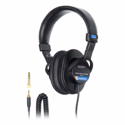 The MDR-7506 is a large diaphragm foldable headphone designed for professional studio and live/broadcast applications.