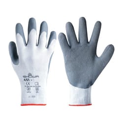 451 Thermo Palm-side Coated Grey Grip Gloves - Size 9