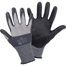 Showa 4704 XL protective handwear Workshop gloves Black, Grey Nitril, Spandex
