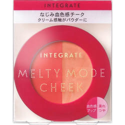 Shiseido Integrate Melty Mode Blush 2.7g Skin Makeup (1) Blood-toned Color (2) Wet Glossy Color -tip (1) Onto Fingertips And Blend Lightly Around The