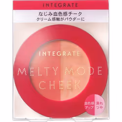 Shiseido Integrate Melty Mode Cheek 2.7g Skin Makeup (1) Blood-toned Color (2) Wet Glossy Color -tip (1) Onto Fingertips And  ...