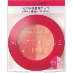 Shiseido Integrate Melty Mode Cheek 2.7g Skin Makeup (1) Blood-toned Color (2) Wet Glossy Color -tip (1) Onto Fingertips And Blend Lightly Around The