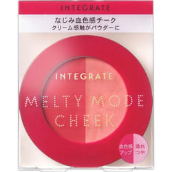 Shiseido Integrate Melty Mode Blush 2.7g Skin Makeup (1) Blood-toned Color (2) Wet Glossy Color -tip (1) Onto Fingertips And Blend Lightly Around The