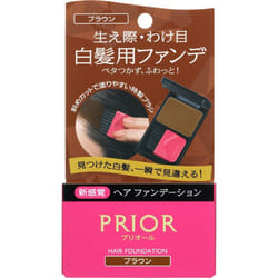 Shiseido Prior Hair Foundation 3.6g Colorant for Gray Hair Use on dry hair. Apply a small amount to a brush and apply to gray hair at the hairline or