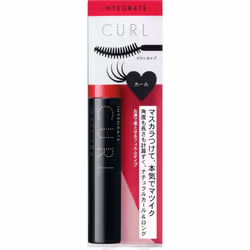 Shiseido INTEGRATE Matsuiiku Girls Lash (supple curl) Eye makeup Mascara Effective use (1) Fit the inner side of the brush to ...