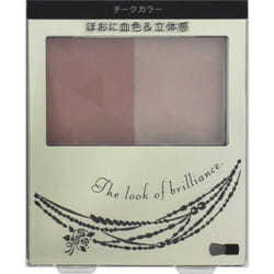 Shiseido INTEGRATE Forming Cheeks RD310 3.5g Skin Makeup 1) Take the blood color on the left side with the brush and blend in a circular motion along