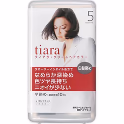 Shiseido Tiara Cream Hair Color Natural Chestnut Color 40ml (Quasi-drug) Graying Hair Cream Colorant for Gray Hair Read the i ...