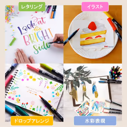 Tombow Dual Brush Pen ABT Twin Type Graphic Marker  Assorted
