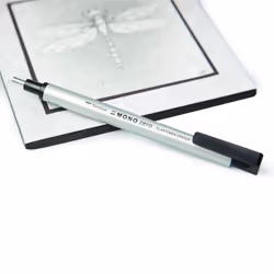 Tombow Holder Eraser  Mono Zero Square Shaper  Silver (EH-KUS04)
