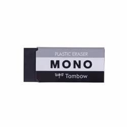 Tombow 57329 MONO Black Eraser  Medium. Cleanly Removes Marks Without Damaging Paper