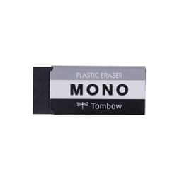 Tombow 57329 MONO Black Eraser  Medium. Cleanly Removes Marks Without Damaging Paper