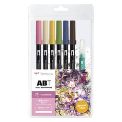 Tombow ABT Dual Brush Pen Watercolor Manga Set Flower