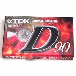 TDK D90 D-90EB Blank Cassettes IEC I / Type I Normal Position