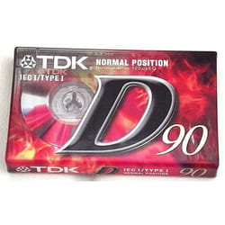 TDK D90 D-90EB Blank Cassettes IEC I / Type I Normal Position