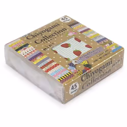Toyo Japanese Origami Paper - Chiyogami Collection Mini (7.5cm x 7.5cm Each) 45 Designs - 180 Sheets Total
