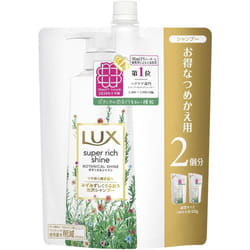 Unilever LUX SUPER RICH SHINE Botanical Shine Luster Shampoo Refill 660g Shampoo/conditioner (damage care) Apply the shampoo to the entire palm of you