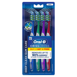 Oral B Pro Health Gum Care Soft Toothbrush (Buy 2, Get 2 Free), Multicolor