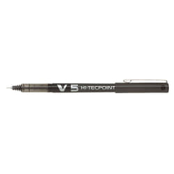 Pilot V5 Rollerball Pen Needle Tip 0.5mm Line 0.3mm Black Ref V501...