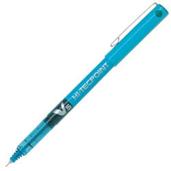 Pilot V5 Hi-Tecpoint Liquid Ink Rollerball Pen 0.5mm Tip 0.3mm Line Li