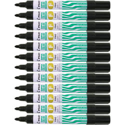 Pilot Supercolour Fine Permanent Marker Bullet 4 mm Tip - Black, Box of 12