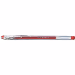 Pilot G-105 Gel Rollerball Pen 0.5mm Tip 0.32mm Line Red (Pack 12) - 1