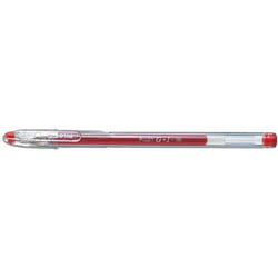 Pilot G-105 Gel Rollerball Pen 0.5mm Tip 0.32mm Line Red (Pack 12) - 1