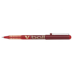 Pilot VBall Liquid Ink Rollerball Pen 0.7mm Tip 0.4mm Line Red (Pack 1