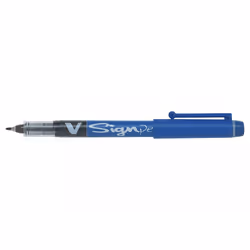 Pilot V-Sign, Stick pen, Blue, Blue, 0.6 mm, 0.6 mm, Medium