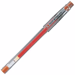 Pilot G-Tec C4 Gel Microtip Rollerball Pen 0.4 mm Tip - Orange Box of 12