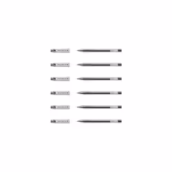 G-TEC-C4 Gel Rollerball Pens Ultra-Fine Tip 0.2 mm Pack of 6 Black