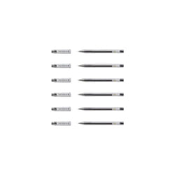 G-TEC-C4 Gel Rollerball Pens Ultra-Fine Tip 0.2 mm Pack of 6 Black