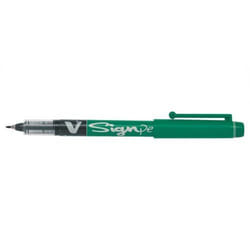 Pilot V Sign Liquid Ink Pen 2mm Tip 0.6mm Line Green (Pack 12) - 30110