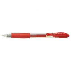 Pilot G-205 Retractable Gel Rollerball Pen 0.5mm Tip 0.32mm Line Red (