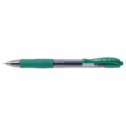 Pilot G-207 Retractable Gel Rollerball Pen 0.7mm Tip 0.39mm Line Green