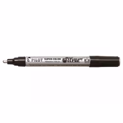Pilot Super Color, Silver, 2 mm, 4.5 mm