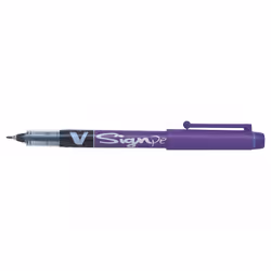 Pilot V, Stick pen, Violet, Violet, Medium, Ambidextrous, CE