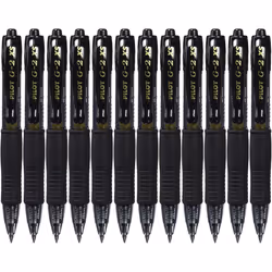 Pilot G207 Pixie XS Retractable Gel Rollerball 0.7 mm Tip (Pack of 12) - Black