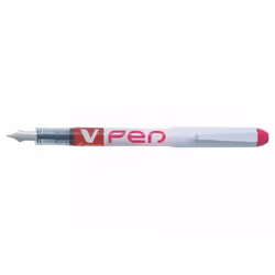 Pilot V-Pen Erasable Disposable Fountain Pen Pink (Pack 12) - 63110120