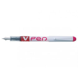 Pilot V-Pen Erasable Disposable Fountain Pen Pink (Pack 12) - 63110120