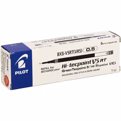 Pilot Refills for V5 RT/Greenball 0.5 mm Tip (Box of 12) - Red