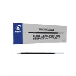 Pilot Refill for Acroball/Acroball Deluxe Medium Ballpoint 1.0 mm Tip - Black, Box of 12