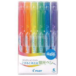 Pilot SFL-60SL-6C Highlighter Frixion Light 6 Color Set