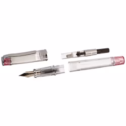 Pilot Prera Iro-Ai Medium-Nib Fountain Pen  Transparent Pink Body (FPRN-350R-TPM)