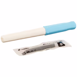 Pilot Kakuno Medium-Nib Fountain Pen  White Body Soft Blue Cap (FKA-1SR-SLM)