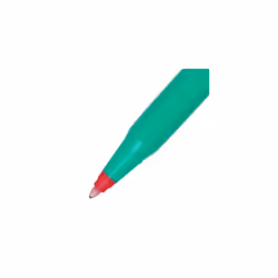 Pentel R50 Rollerball Pen Green Barrel Water-based 0.8mm Tip 0.4mm Line Red Ref R50-B [Pack of 12]
